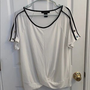 Liz McCoy Twist Front Blouse size XL